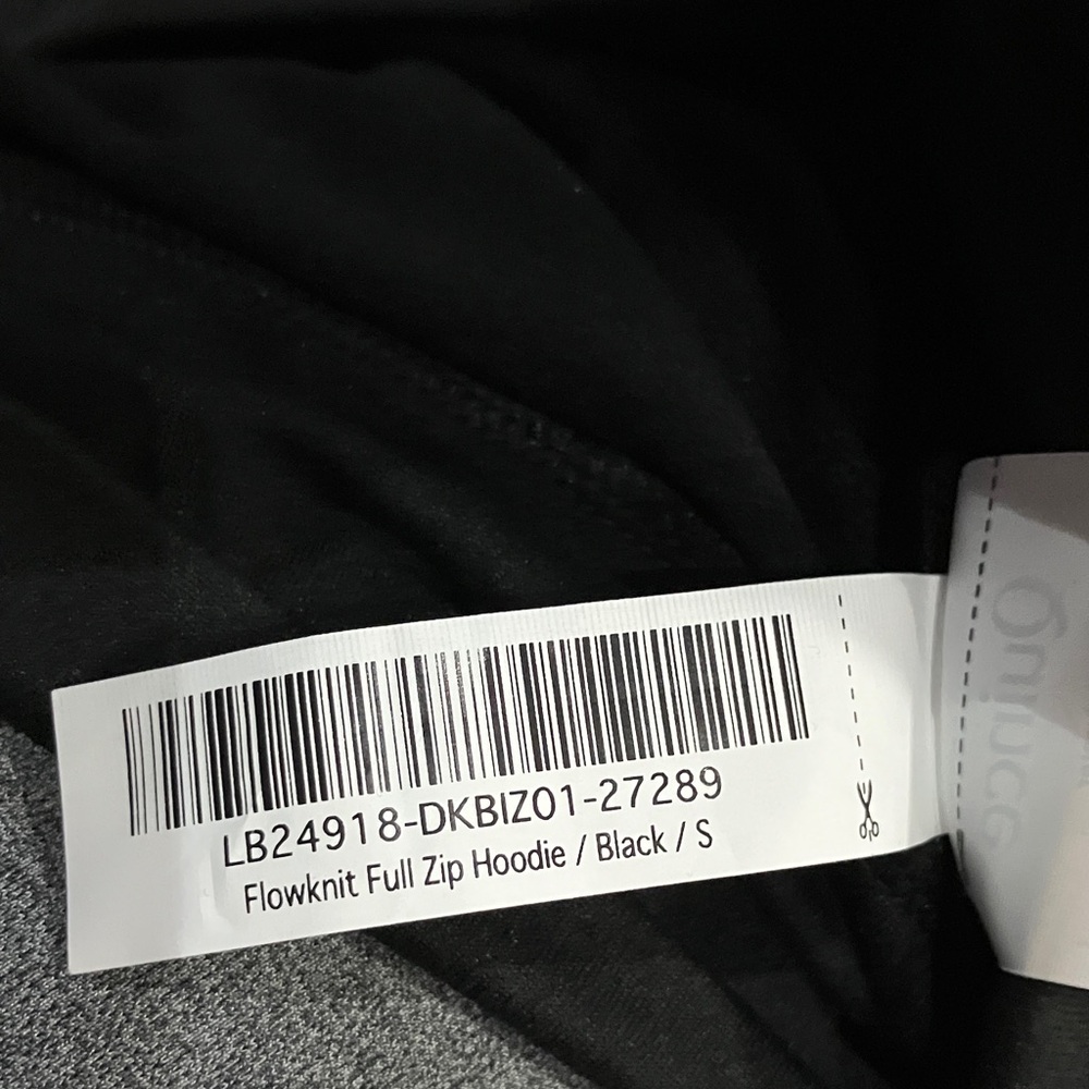 Quince Black Hooded Full-Zip Soft Knit Jacket Poly/Span Sz S EUC - Picture 5 of 5